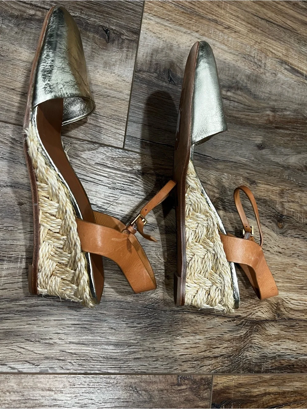 Tory Burch Espadrille Wedge - size 9